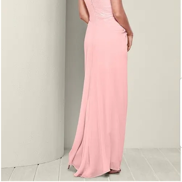 LACE DETAIL LONG DRESS - Picture 4 of 8